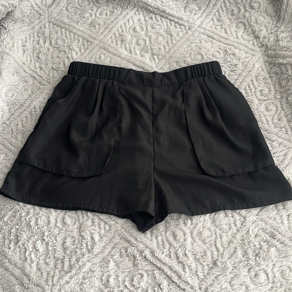 MOSSIMO TARGET Y2K Women's Black and Tan trouser Short set M minimalist capsule - Picture 10 of 11